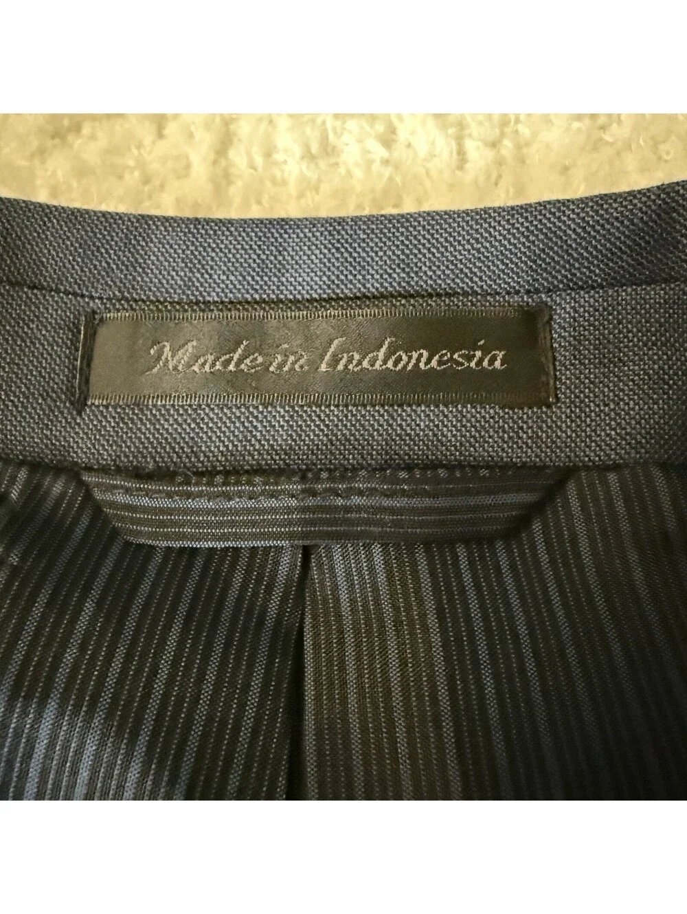 Calvin Klein Mens 48R Slim Fit Blue 100% Wool Sport Coat Blazer Jacket